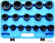 Estuche 17 vasos cortos 3/4" impacto hex. *protorque* (19 - 55 mm.)