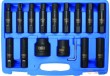 Estuche 16 puntas xxl impacto 3/4" + 1" (allen ,torx y tipo e), vehiculo industrial