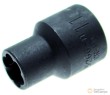 Vaso corto 1/2" impacto en espiral, 11 mm., para extracción tornillo antirrobo