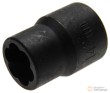 Vaso corto 1/2" impacto en espiral, 14 mm., para extracción tornillo antirrobo