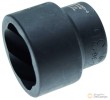 Vaso corto 3/4" impacto en espiral, 36 mm., para extracción tornillo antirrobo