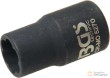 Vaso corto 3/8" impacto en espiral, 10 mm., para extraccion tornillo antirrobo