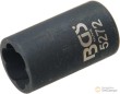 Vaso corto 3/8" impacto en espiral, 12 mm., para extracción tornillo antirrobo