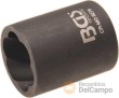 Vaso corto 3/8" impacto en espiral, 19 mm., para extracción tornillo antirrobo
