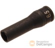 Vaso largo 1/4" impacto en espiral, 6,5 mm., para sustitución de electrodo de calentador de bujia diesel