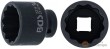 Vaso corto 1/2" de impacto bihex., 34 x 48 mm.