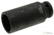 Vaso largo 1/2" de impacto bihex., 27 mm., para tuerca buje y eje de dirección
