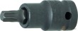 Vaso corto 1/2" reforzado punta torx, t47 x 55 mm.