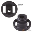 Vaso corto 3/4" ø 65 mm. int. x ø 82 mm. ext. para sustitución tuerca de eje de buje trasero remolque bpw, 6 - 9 tn