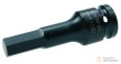 Vaso largo 1/2" impacto punta allen, h12 x 75 mm