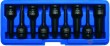 Estuche 9 vasos largos 1/2" impacto punta xzn, m4 - m16