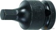 Vaso corto 1/2" de impacto punta allen h9 x 42 mm.