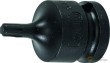 Vaso corto 1/2" de impacto con punta torx , t30 x 42 mm.