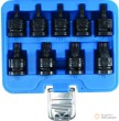 Estuche 9 vasos cortos 1/2" de impacto con punta torx , (t20 - t25 - t30 - t40 - t45 - t50 - t55 - t60 - t70 x 42 mm.)