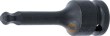 Vaso largo 1/2" de impacto con punta allen bola, h8 x 75 mm
