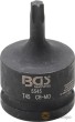 Vaso corto 3/4" de impacto con punta torx, t45 x 60 mm