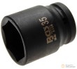 Vaso corto 1" impacto hex. "protorque", 35 mm
