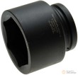 Vaso corto 1" impacto hex. "protorque", 80 mm
