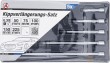 Estuche 5 alargaderas 1/4" cabeza redondeada 15º cromadas ( 50 - 75 - 100 - 150 - 225 mm.) kraftmann