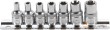 Regleta 7 vasos cortos 1/4" torx tipo e (e4 - e5 - e6 - e7 -e8 - e10 - e11)