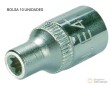 Bolsa 10 vasos cortos 1/4" torx tipo-e, e-4