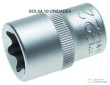 Bolsa 10 vasos cortos 1/2" torx tipo-e, e-22
