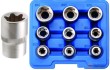 Estuche 9 vasos cortos 1/2" torx tipo-e (e10 - e24)