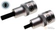 Blister 2 vasos cortos 1/2" con punta rectangular para abrazaderas amortiguadores coche (5x7mm-5.5x8.2mm)