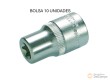 Bolsa 10 vasos corto 1/2" torx tipo e, e-12