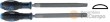 Lima media luna ( 200 x 8 mm.) con mango bimateria de plástico (3º corte) din 7261