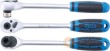 Carraca portapuntas 3/8" reversible alabeada 15º - 72 d., mango bicomponente, 240 mm