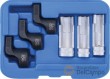 Estuche 6 vasos 3/8" abiertos y llaves acodadas para sustitución de sensor de temperatura de gases de escape (13 - 14 - 17 mm.)