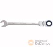 @ llave combinada de carraca angulo 0º, articulada 180º, 72d., 9 mm