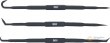 Blister de 3 extractores dobles de retenes y juntas toricas, fibra de nylon, (45º x 169 mm. - 90º x 164 mm - 180º x 168 mm)