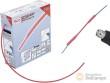 Caja con 10 m. de funda termorretráctil roja de ø 2,5 mm.
