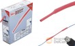 Caja con 6 m. de funda termorretráctil roja de ø 5 mm.