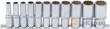 Regleta de 11 vasos largos bihex. 3/8" sae ( 5/16"-11/32"-3/8"-7/16"-1/2"-9/16"-5/8"-11/16"-3/4"-13/16"-7/8")