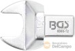 Llave insertable de boca abierta., 12 mm.