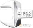Llave insertable de boca abierta., 17 mm.