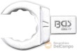 Llave insertable de anillo abierta bihex., 17 mm.