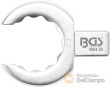 Llave insertable de anillo abierta bihex., 22 mm.