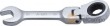 Mini-llave combinada de carraca articulada angulo 0º, 72 d. bihex., 10 mm