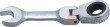 Mini-llave combinada de carraca articulada angulo 0º, 72 d. bihex., 11 mm