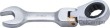 Mini-llave combinada de carraca articulada angulo 0º, 72 d. bihex., 13 mm