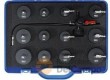 Estuche 13 utiles comprobación del sistema de turbocompresión con abrazaderas henn (cierre de bayoneta) ø 31,0 - 61,0 mm