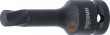 Vaso de impacto 1/2" con punta extractora de tornillos allen defectuoso, 10 mm.