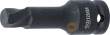 Vaso de impacto 1/2" con punta extractora de tornillos allen defectuoso, 12 mm.