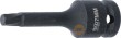 Vaso de impacto 1/2" con punta extractora de tornillos allen defectuoso, 7 mm.