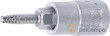 Vaso corto 1/4" para extracción de tornillos defectuosos torx, t10