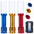 Estuche 3 vasos largos 1/2" impacto de aluminio c/ protector (17 - 19 - 21 x 150 mm)